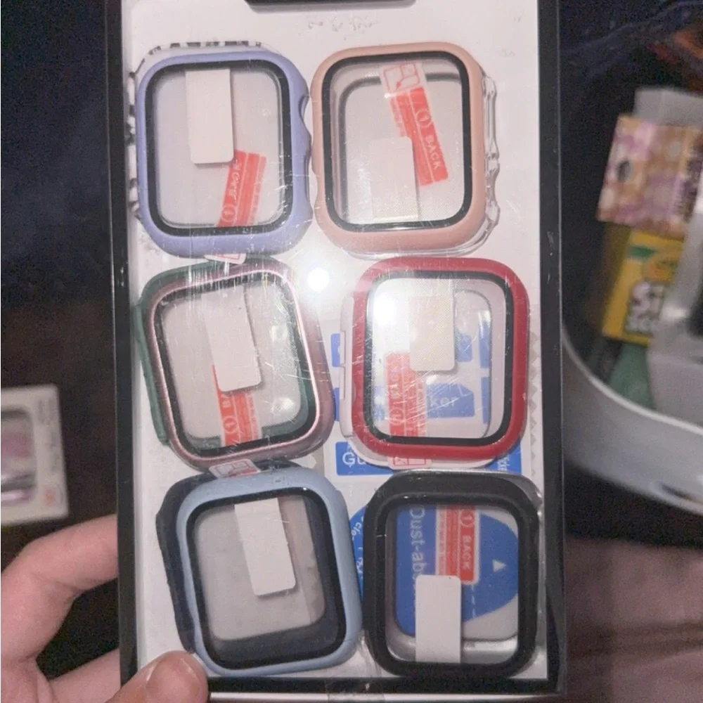 apple watch bands + screen protectors